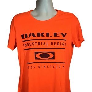 Oakley Hydrolix Graphic Tee Shirt NWOT SZ XL Orange.